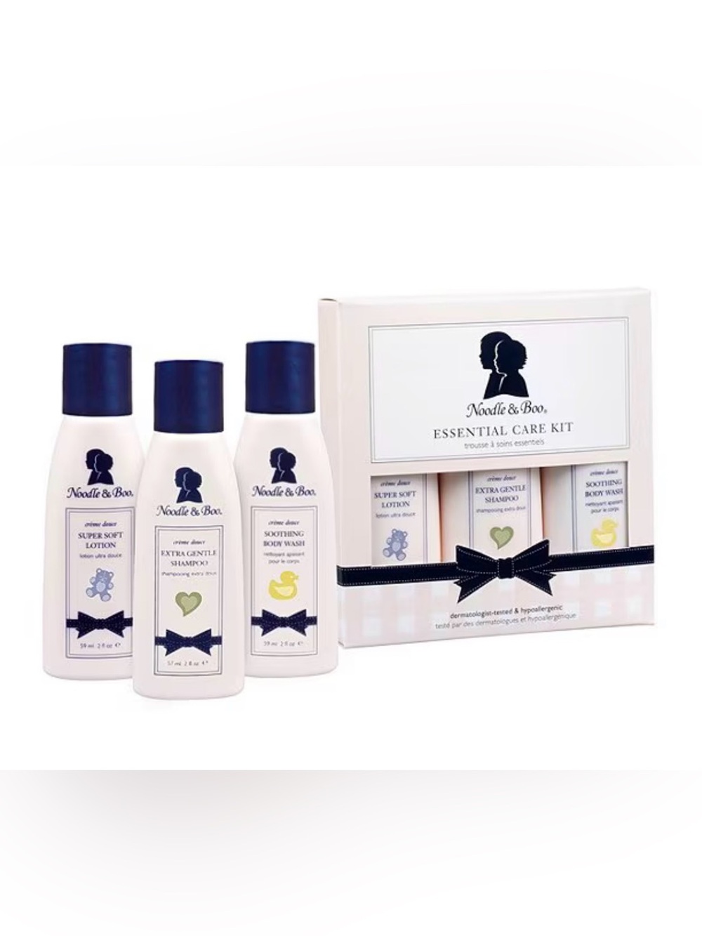 Noodle & Boo Essential Care Kit Baby Bath Gift Set Lotion Shampoo Body Wash